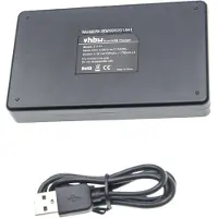 VHBW Chargeur USB double compatible avec Netgear / Arlo Ultra 4K UHD, Ultra, Ultra +, Pro 3 caméra action-cam + témoin de charge 4,35 V