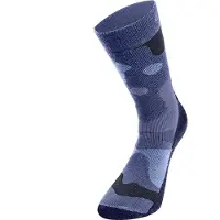 Odlo Unisexe, Chaussettes de sport, Adventurer Merino Warm Skisocken (23 - 26), Bleu