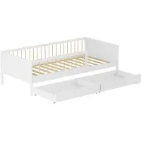 Happy Garden Lit pour enfant 190x90cm blanc avec tiroirs ADAM