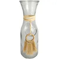 Signes Grimalt ORIGEN Home Decor Jarrón Jarrones Y Portavelas Jarrón Transparente - 27x10x10cm