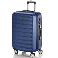 Itaca Valise De Voyage Rigide 4 Roues Trolley De Taille Moyenne 65 Cm En ABS. Extensible Résistante Et Légère. Poignée 2 Anses Et Cadenas. Étudiant Et Professionnel. 71260