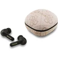 GUESS 4g Classic Metal Logo Wireless Earphones Beige