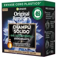 Garnier - Original Recedies Shampoing Solide Équilibrant Au Charbon Magnétique 60 Gr Shampooing 60 G