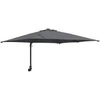vidaXL Parasol de jardin Anthracite 248,5 x 247,5 x 160 cm Tissu