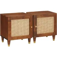 vidaXL Tables de chevet 2 pcs 40 x 33.5 x 46 cm