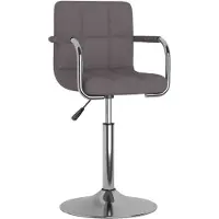 vidaXL Tabouret de bar Taupe Tissu