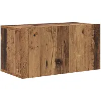 vidaXL Ensemble meuble TV à fixation murale, marron, 60 x 30 x 30 cm, aggloméré