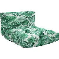 vidaXL Coussins de palette lot de 2 motif de feuilles tissu