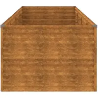 vidaXL Jardinière surélevée 386 x 100 x 69 cm en acier Corten
