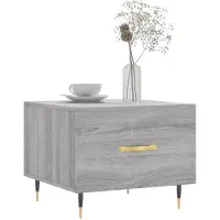 vidaXL Tables basses 2 pcs. Gris Sonoma 50x50x40 cm Bois composite