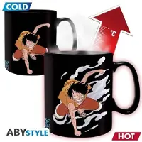 Abystyle Set 2 Mugs thermo-réactifs Piece Luffy & Ace Boîte carton 460 ml