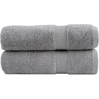vidaXL Essuie-mains de qualité supérieure SOLUND 2 pcs gris 600 g/m²