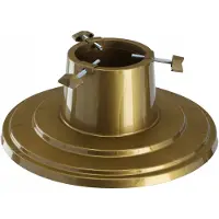 Kadax Support pour Sapin de Noël Support pour Sapin de Noël 2 m Doré