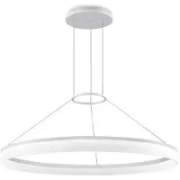 LEDS-C4 GROK - LED intégrée 1 lumière grand plafond pendentif blanc