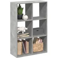 vidaXL Étagère séparatrice de pièce gris béton 69,5x29x103,5 cm