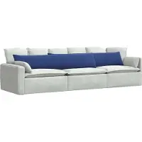 vidaXL Coussins de canapé 2 pcs Bleu police 200 x 40 cm