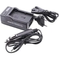VHBW Chargeur de batterie compatible avec Canon MVX350i, MVX35i, MVX40, MVX45i caméra, DSLR, action-cam