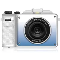 INF Appareil photo numérique 4K 48MP zoom numérique 18X/stabilisation/autofocus Blanc