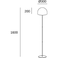 Forlight Lampadaire Design En Métal Beige