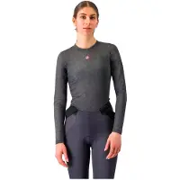 Castelli Medio Long Sleeve Base Layer Gris M Femme