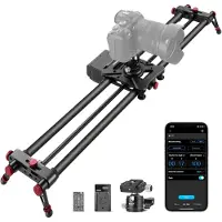 Neewer Electric Slider 80 cm (Métal), Trépied, Noir