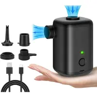 INF Pompe À Air Portative Rechargeable Le Noir