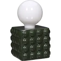 Home Deco Factory Lampe - - Céramique - À Piles - Vert