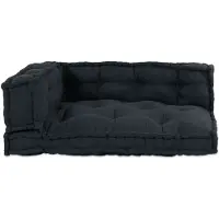 vidaXL Coussins pour canapé en palettes , lot de 3, anthracite, 120 x 80 x 38 cm, tissu