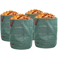 vidaXL Sacs à Déchets de Jardin 4 pcs Vert 66 x 66 x 83,5 cm