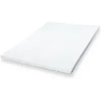 THE WHITE STONE Topper Viscoelastico Memory Foam H3 Correcteur de matelas Topper de matelas avec housse amovible antibactérien 145x200