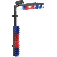 vidaXL Brosse à rafraîchir Réglable Rouge et Bleu 84 x 10 x 91 cm PVC