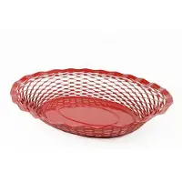 TABLE PASSION Corbeille À Pain 30x24 Cm En Inox Rouge