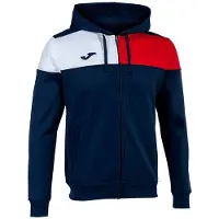 Joma Crew V Full Zip Sweatshirt Bleu 7-8 Years Garçon