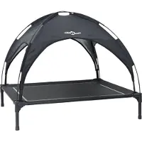 vidaXL , lit pour chien, 104 x 86 x 84,5 cm, acier, noir