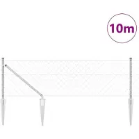 vidaXL Clôture en fil barbelé , 10 x 0,6 m, en acier galvanisé