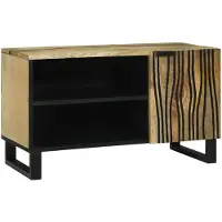vidaXL : Meuble TV, 80 x 33 x 46 cm, bois composite, couleur naturelle
