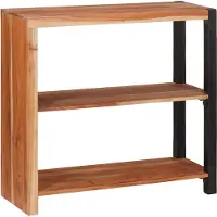 vidaXL Étagère Marron 80 x 30 x 75 cm Bois d'acacia massif