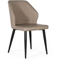 GINER Y COLOMER Lot de 2 chaises Kaleu avec revêtement en PU, 83 cm x 48 cm x 60 cm
