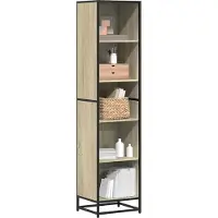 vidaXL Bibliothèque chêne sonoma 40x35x170,5 cm bois d'ingénierie