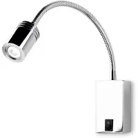 Generique Applique LED Book 6,5 cm, Chrome