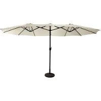 Happy Garden Parasol double 2,7x4,6m LINAI beige
