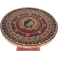 ZENZERO E COLORE Table basse Lorimor en bois de manguier, 56 cm x 46 cm x 46 cm, Giner y Colomer