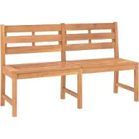 Helloshop26 Banc De Jardin Meuble De Patio D'extérieur Terrasse 150 X 59 X 90 Cm Bois De Teck Massif 02_0011249