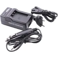 VHBW Chargeur compatible avec Sony Camcorder HDR-PJ270E, HDR-PJ405, HDR-PJ410 caméra caméscope action-cam + câble de voiture + témoin de charge 4,2 V