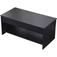 Happy Garden Table basse avec plateau relevable noire HEDDA