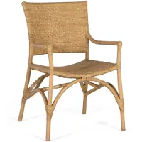 GINER Y COLOMER Ensemble de deux chaises en rotin et structure en bambou
