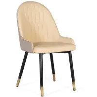 GINER Y COLOMER Lot de 4 chaises Iro avec revêtement en PU, 91 cm x 49 cm x 57 cm,
