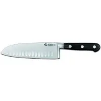 Autre Sanelli Ambrogio Chef Santoku, Couteau, Nid D'abeille, 18 Cm, Acier Inoxydable, Gris