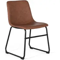 GINER Y COLOMER Lot de 4 chaises Zaroa avec revêtement en PU, 80 cm x 50 cm x 54 cm,
