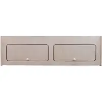 MonsterShop Armoire suspendue pour van aménagé en contreplaqué bouleau 1200x350x350 mm - 2 portes, séparation centrale, fermeture douce, facile à fixer